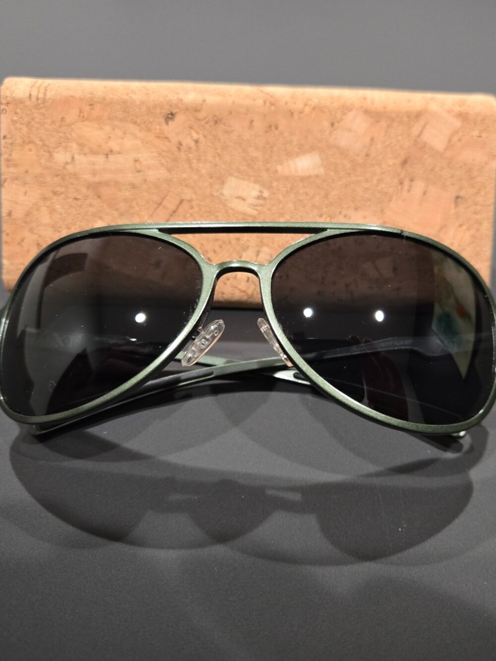 Stryker X1 Series Sunglasses - Aviator - Green with Dark UVA Lenses